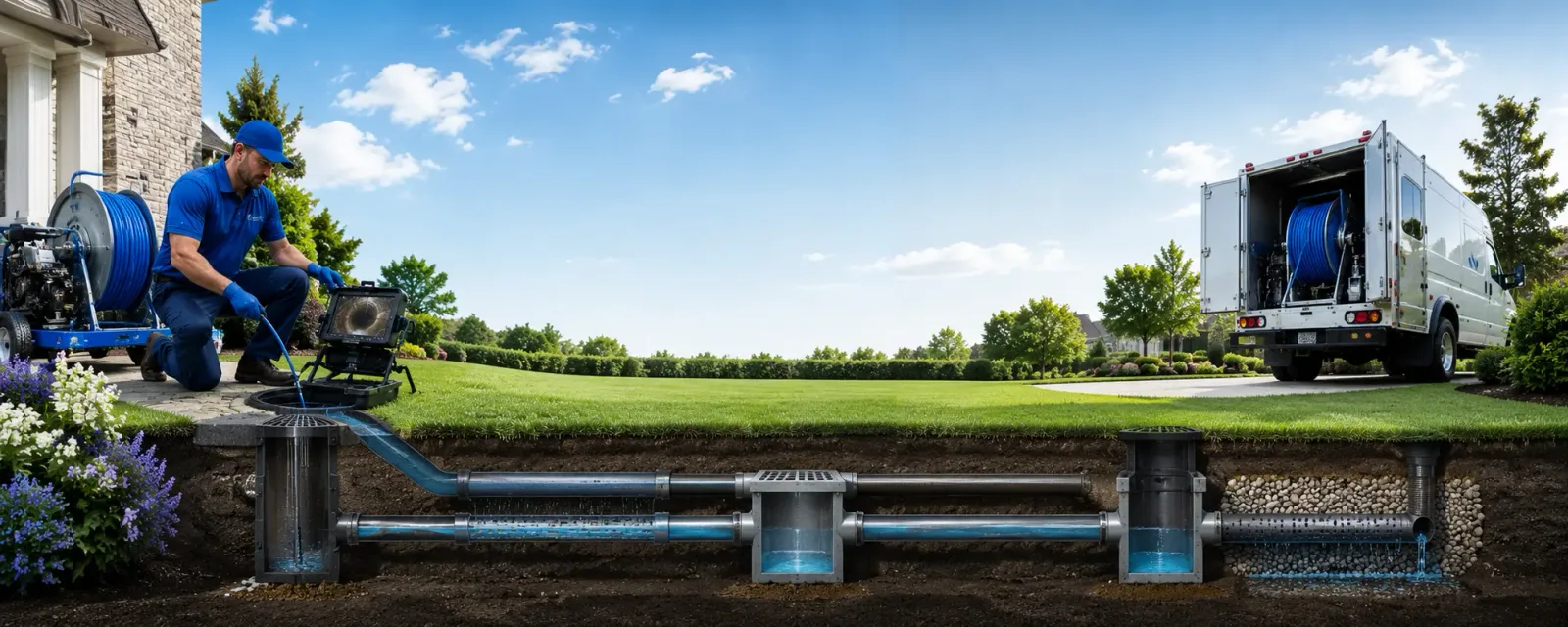 Outdoor drain cleaning information for Mullin, TX